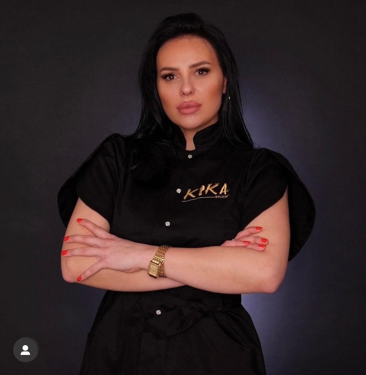 Latica - Magic uniforms,Medicinska uniforma Latica u crnoj boji